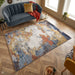 Astro 530 V Modern Abstract Distressed Soft-Touch Woven Textured Polyester Flatweave Multicolour Rug