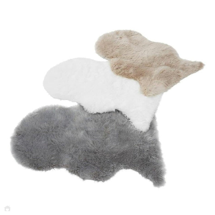 Auckland Faux Fur Cream/White Rug