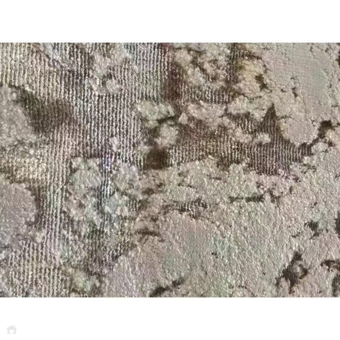 Aurora AU16 Strata Modern Abstract Distressed Marbled Metallic Shimmer Textured High-Density Soft Smooth Flat-Pile Beige/Bronze/Brown/Champagne/Grey Rug