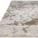 Aurora AU16 Strata Modern Abstract Distressed Marbled Metallic Shimmer Textured High-Density Soft Smooth Flat-Pile Beige/Bronze/Brown/Champagne/Grey Rug