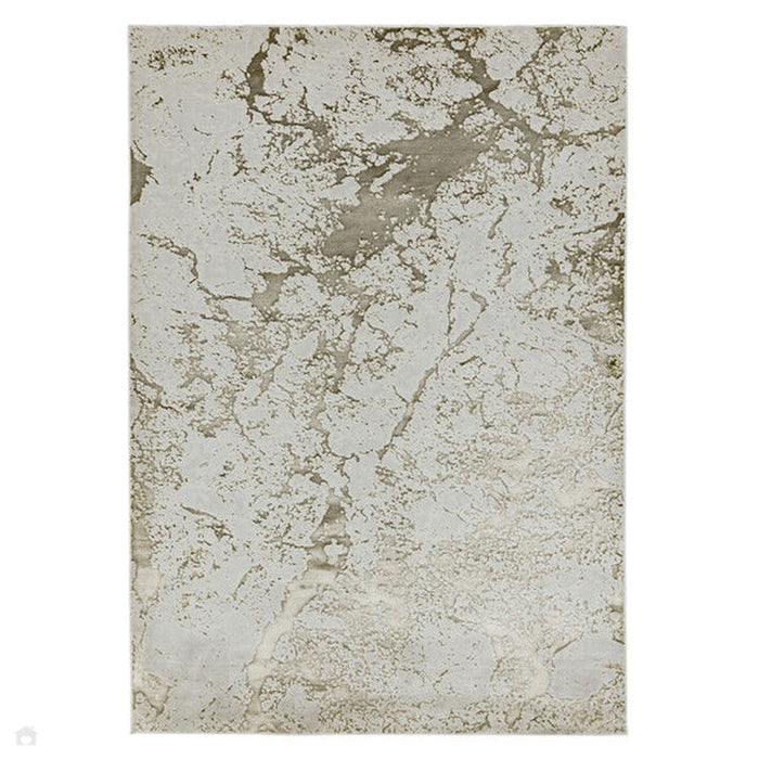 Aurora AU16 Strata Modern Abstract Distressed Marbled Metallic Shimmer Textured High-Density Soft Smooth Flat-Pile Beige/Bronze/Brown/Champagne/Grey Rug