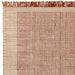 Avalon Modern Plain Beaded Basketweave Hand-Woven Textured Wool Flatweave Rust Rug