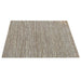 Ayana Hand-Woven Leather Rug in Metallic PU