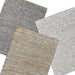 Ayana Hand-Woven Leather Rug in Metallic PU