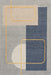 Ayla Blue Striped Area Rug for Modern Interiors