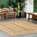 Ayla Boho Indoor Outdoor Area Rug 152 Cm Brown