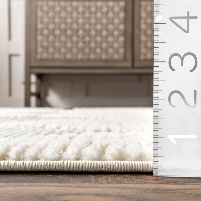 Aylin Tasseled Area Rug Off White 120x180 cm