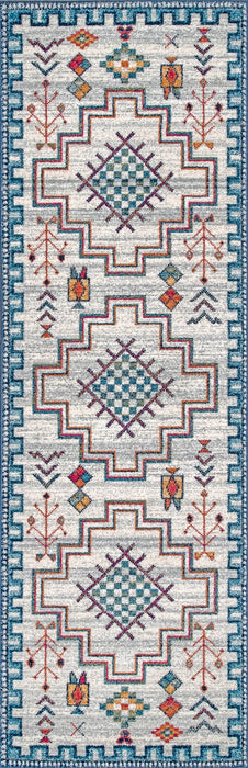 Aztec Blue Area Rug 160x230 cm