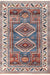 Aztec Design Fringe Area Rug 160cm Blue