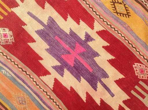 Aztec Design Vintage Handwoven Kilim Rug 155cm x 96cm