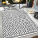 Aztec Grey/Dark Grey Flatweave In-Outdoor Rug