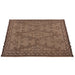 Aztec Inspired Hemp And Leather Hand-Woven Rug