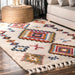 Aztec Multicolor Tasseled Area Rug 60x90 cm