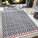 Aztec Navy/Red Flatweave In-Outdoor Rug