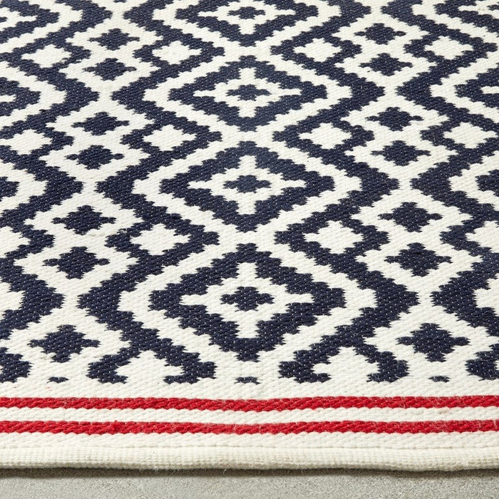 Aztec Navy/Red Flatweave In-Outdoor Rug