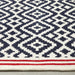 Aztec Navy/Red Flatweave In-Outdoor Rug