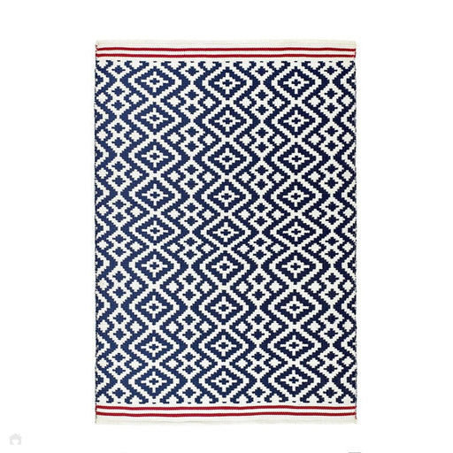 Aztec Navy/Red Flatweave In-Outdoor Rug