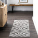 Aztec Pattern Area Rug 160cm in Grey