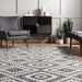 Aztec Pattern Area Rug 160cm in Grey