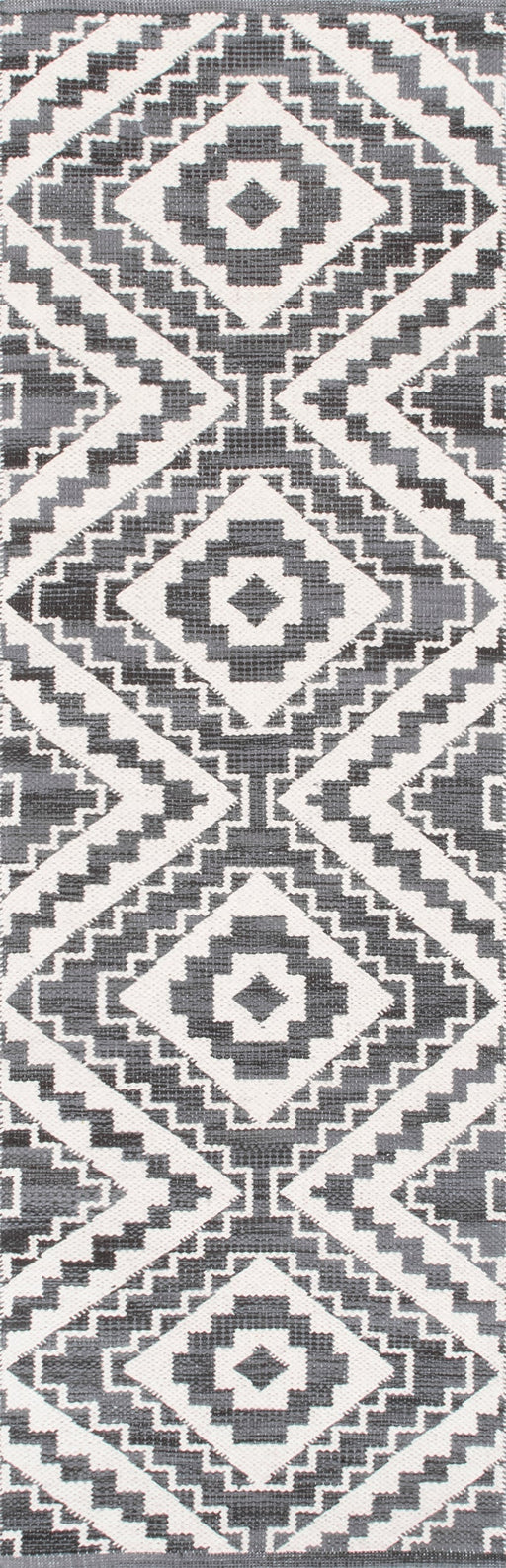 Aztec Pattern Area Rug 160cm in Grey