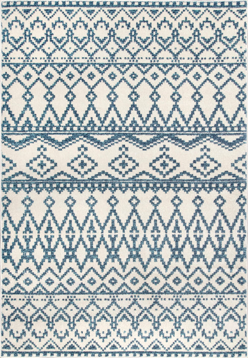 Aztec Pattern Area Rug in Blue 160x230 cm