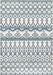 Aztec Pattern Area Rug in Blue 160x230 cm