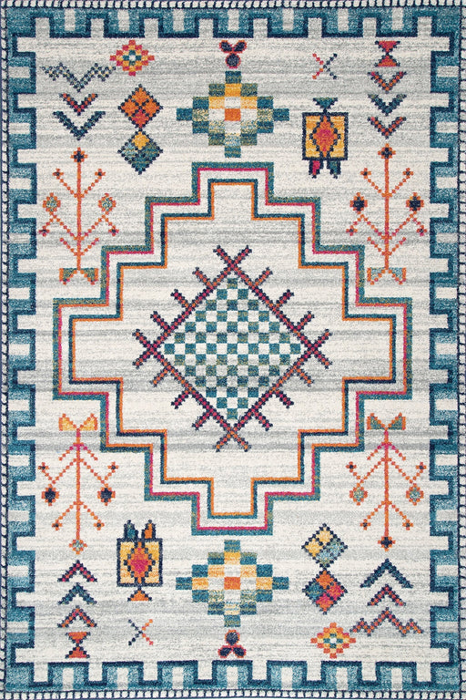 Aztec Pattern Blue Area Rug 120x180 cm