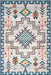 Aztec Pattern Blue Area Rug 120x180 cm