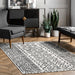 Aztec Pattern Grey Area Rug 150x250 cm