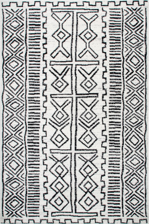 Aztec Pattern Grey Area Rug 150x250 cm