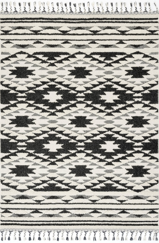 Aztec Pattern Grey Area Rug for Living Room 150x240 cm