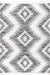 Aztec Pattern Rug 120cm Grey Textured Design