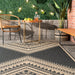 Aztec Prism Area Rug 150x240 cm Charcoal Indoor Outdoor