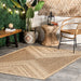 Aztec Prism Area Rug For Indoor Outdoor Use Brown 80x120 cm