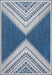 Aztec Prism Rug for Indoor and Outdoor Use in Blue