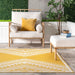 Aztec Prism Yellow Indoor Outdoor Area Rug 140x200 cm