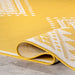 Aztec Prism Yellow Indoor Outdoor Area Rug 140x200 cm