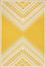 Aztec Prism Yellow Indoor Outdoor Area Rug 140x200 cm