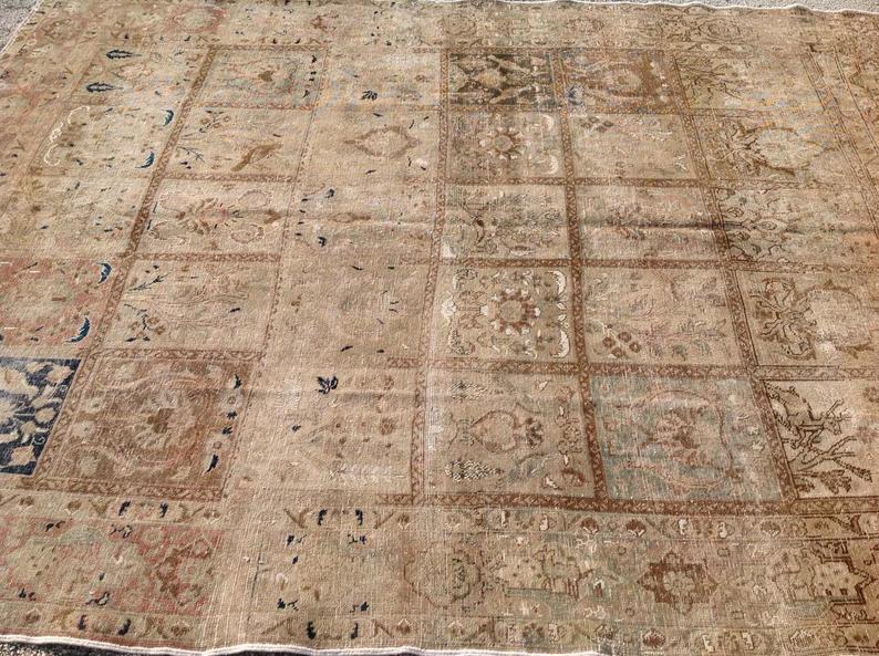 Bahar Vintage Handknotted Wool Rug 287cm x 221cm