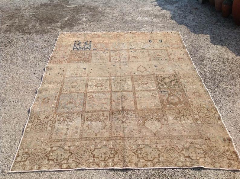 Bahar Vintage Handknotted Wool Rug 287cm x 221cm