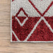 Bailey Machine Washable Geometric Area Rug Red 120x180 cm