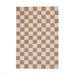 Baltimore 66618 Modern Checkerboard High-Density Smooth Polyester Flat-Pile Beige Rug