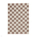 Baltimore 66618 Modern Checkerboard High-Density Smooth Polyester Flat-Pile Grey Rug