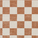 Baltimore 66618 Modern Checkerboard High-Density Smooth Polyester Flat-Pile Walnut Rug