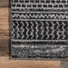 Banded Abacus Stripes Area Rug Dark Gray 160x230 cm