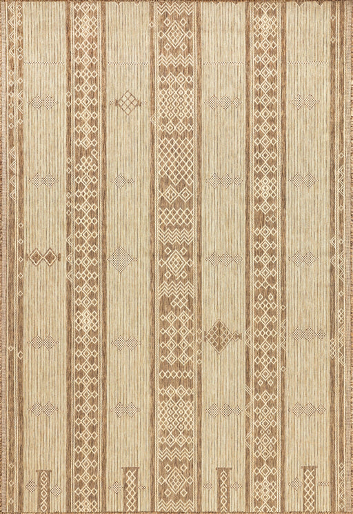 Banded Flatweave Rug for Indoor and Outdoor Use 120x180 cm