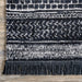 Banded Outdoor Rug 152Cm Black Modern Design