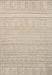 Banded Striped Area Rug 120cm Light Grey Indoor Outdoor