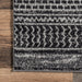 Banded Stripes Area Rug in Dark Grey 120x160 cm