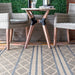 Banded Trellis Area Rug 160x230 cm for Indoor Outdoor Use